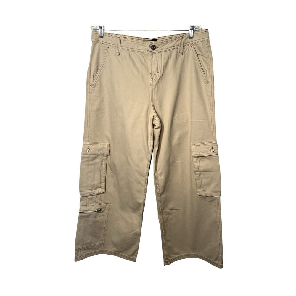 BDG Urban Outfitters Pants Mens 34x30 Cargo Pants Tan Wide Leg Multi Pockets